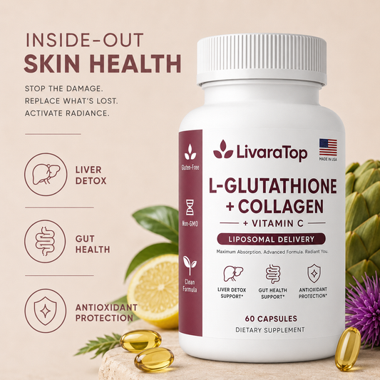 LivaraTop L-Glutathione + Collagen Capsules